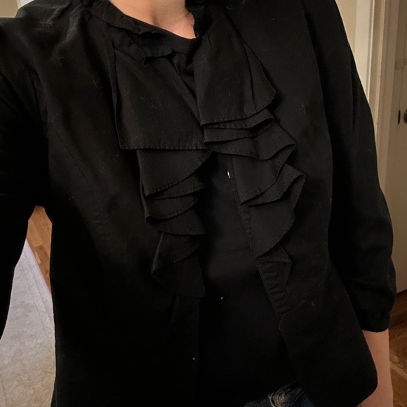 Loft Blazer - Black Ruffle - Picture 7 of 9